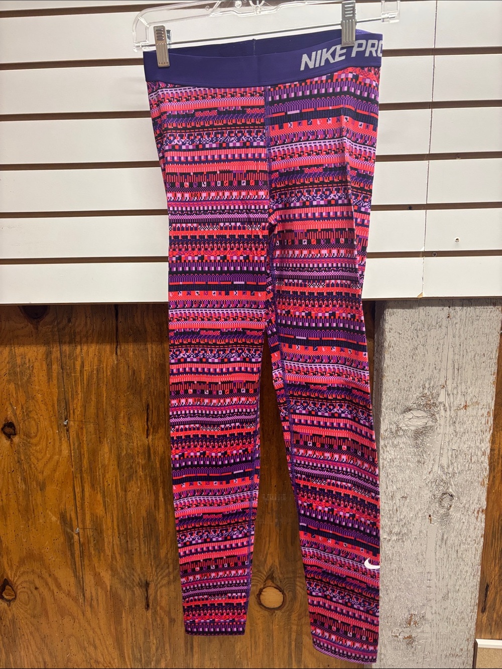 Nike Pink & Purple Patterned Leggings